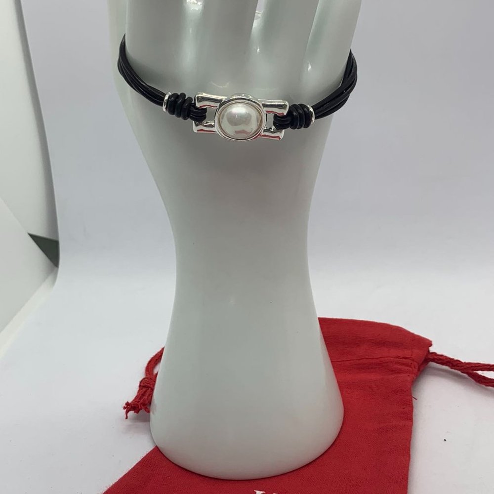 UNO de 50 bracelet Darling bracelet brown leather central rectangular piece